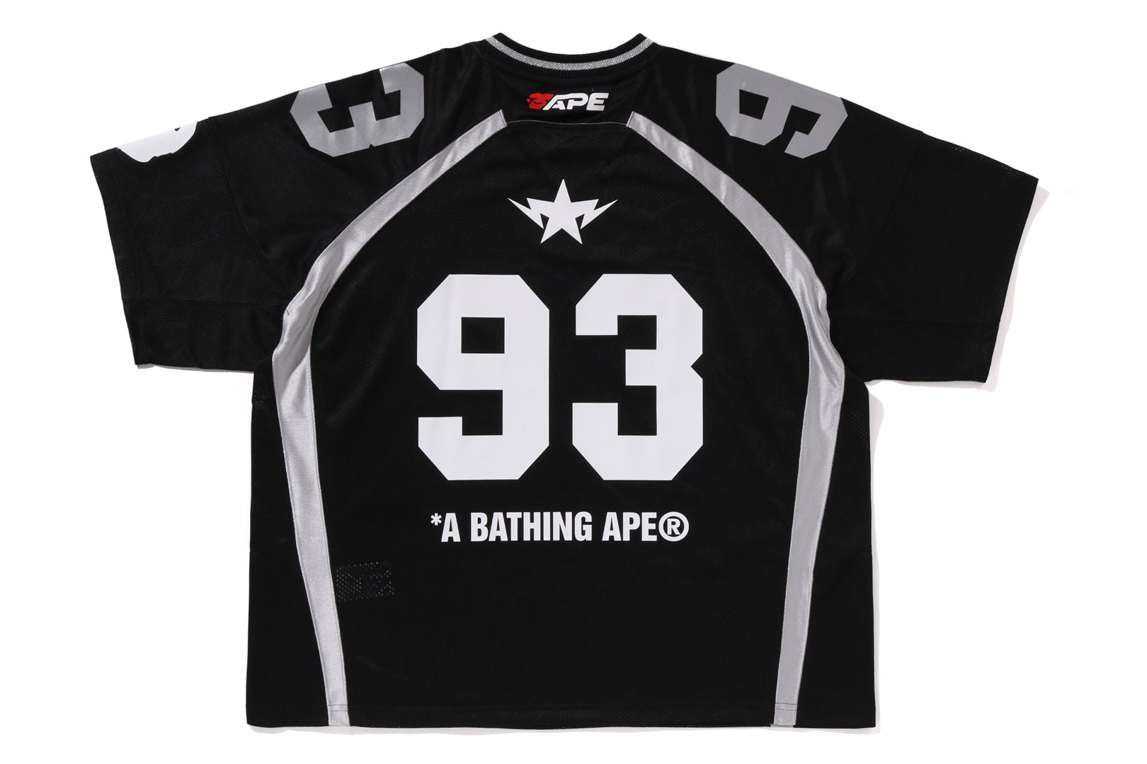 A BATHING APE® Line Camo Jacquard Relaxed Fit Football Jersey