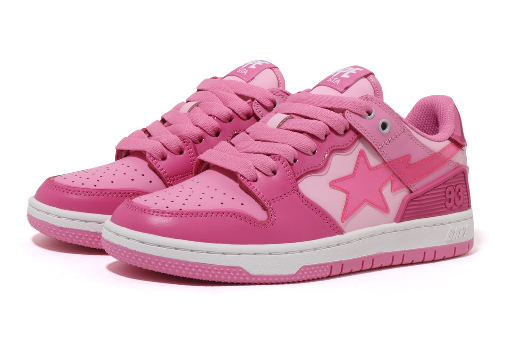 Baby Pink Bape Sneakers A Bathing Ape Bape Sta #5 Purple Gradient