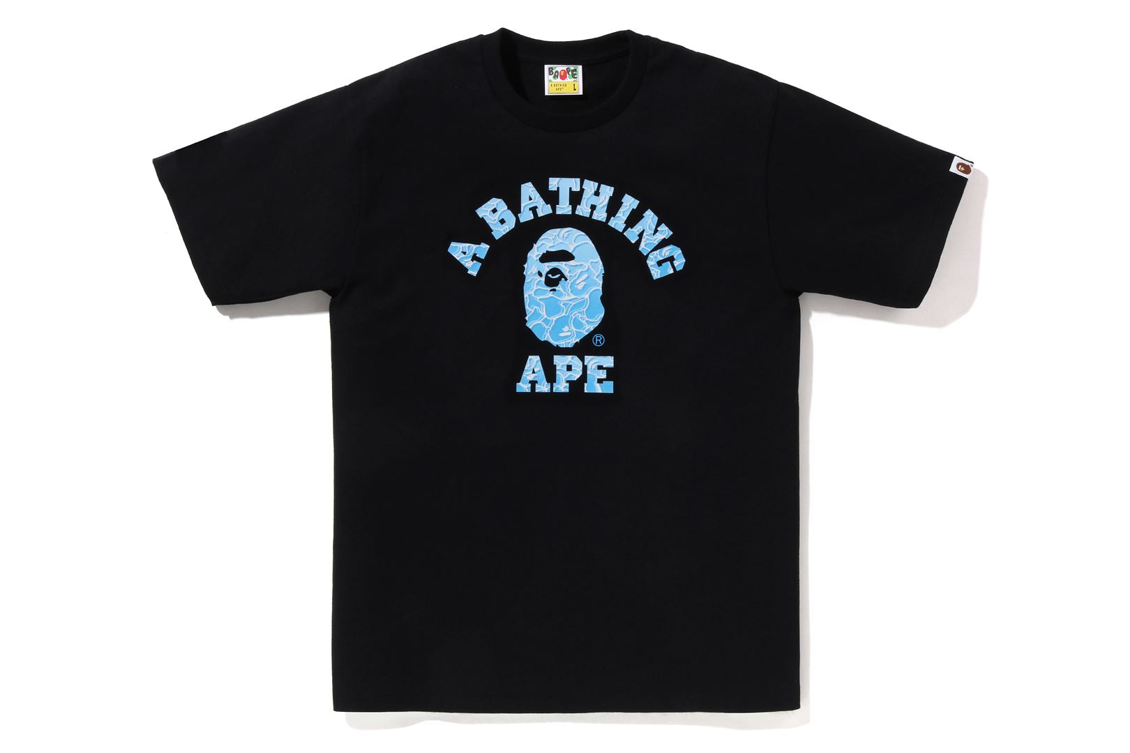 A BATHING APE® Abc Sea Surface Camo College Tee | Bape official