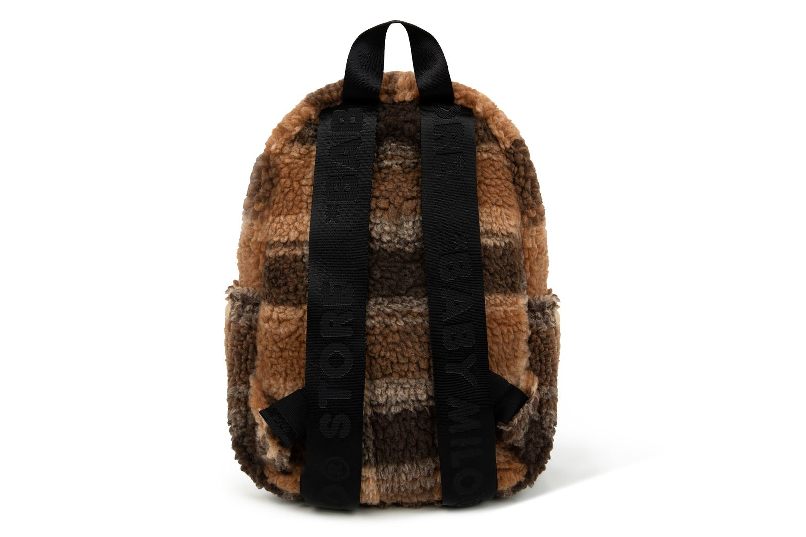 BABY MILO MINI FUR CHECK BACKPACK – uk.bape.com