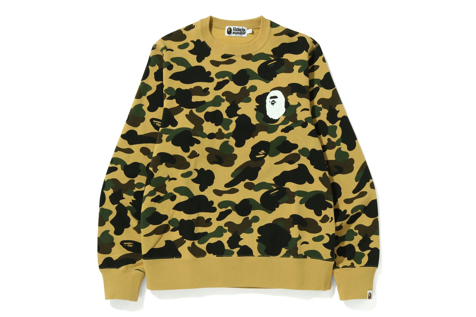 1ST CAMO APE HEAD CREWNECK – uk.bape.com