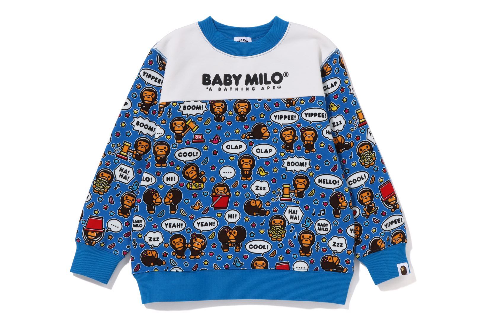 BABY MILO SPEECH BALLOON CREWNECK – uk.bape.com