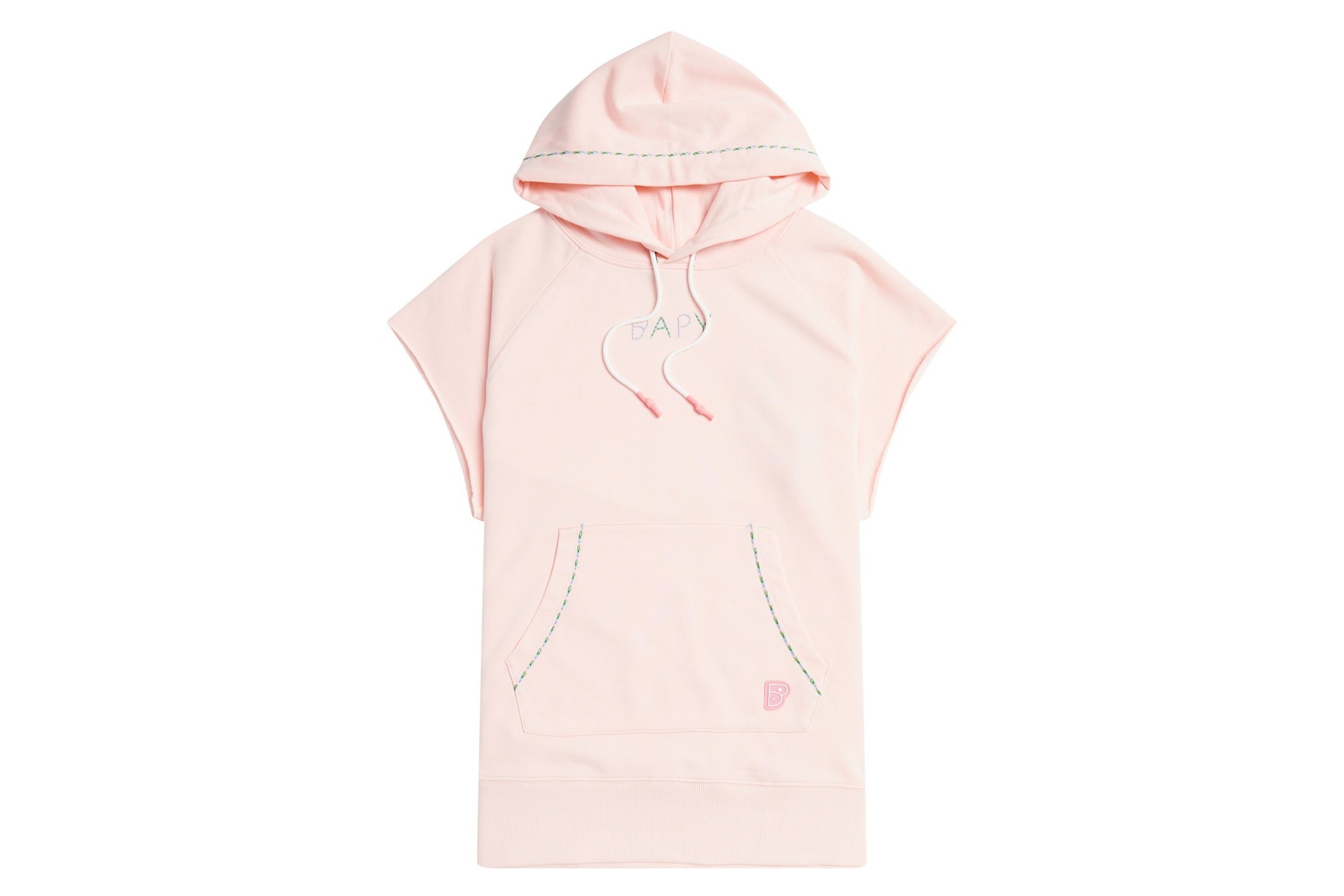 Girls short clearance sleeve hoodie