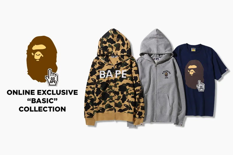ONLINE EXCLUSIVE BASIC COLLECTION uk.bape