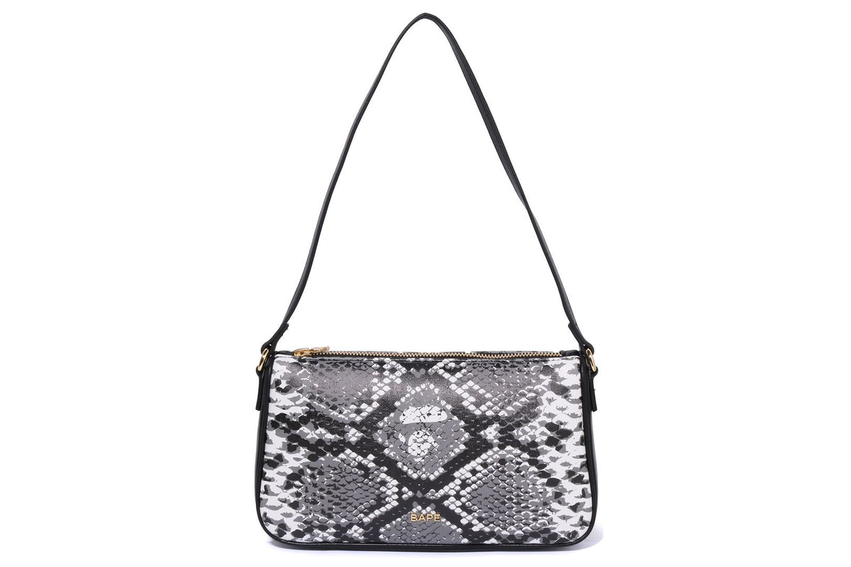 BAPE SNAKE PATTERN HAND BAG