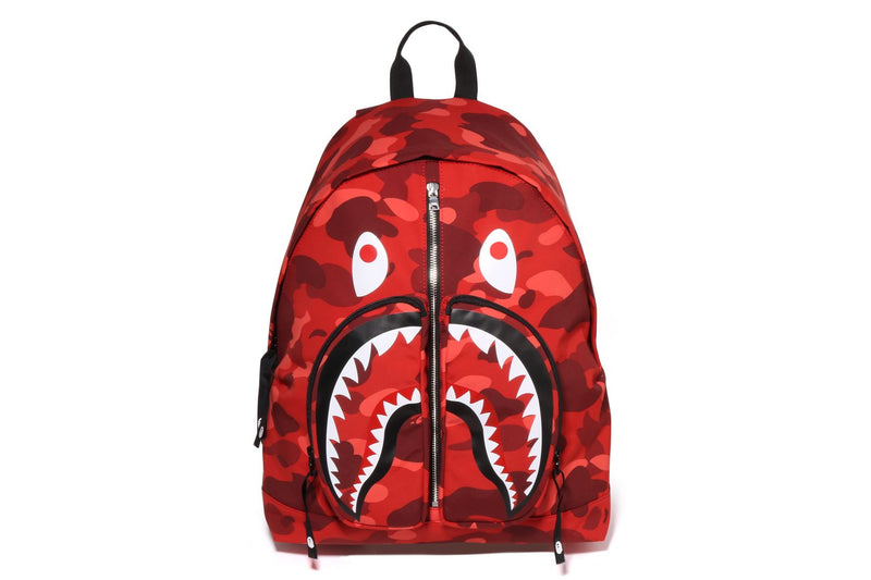 Red Camo Shark Bape Red Backpack A BATHING APE® Color Camo Shark