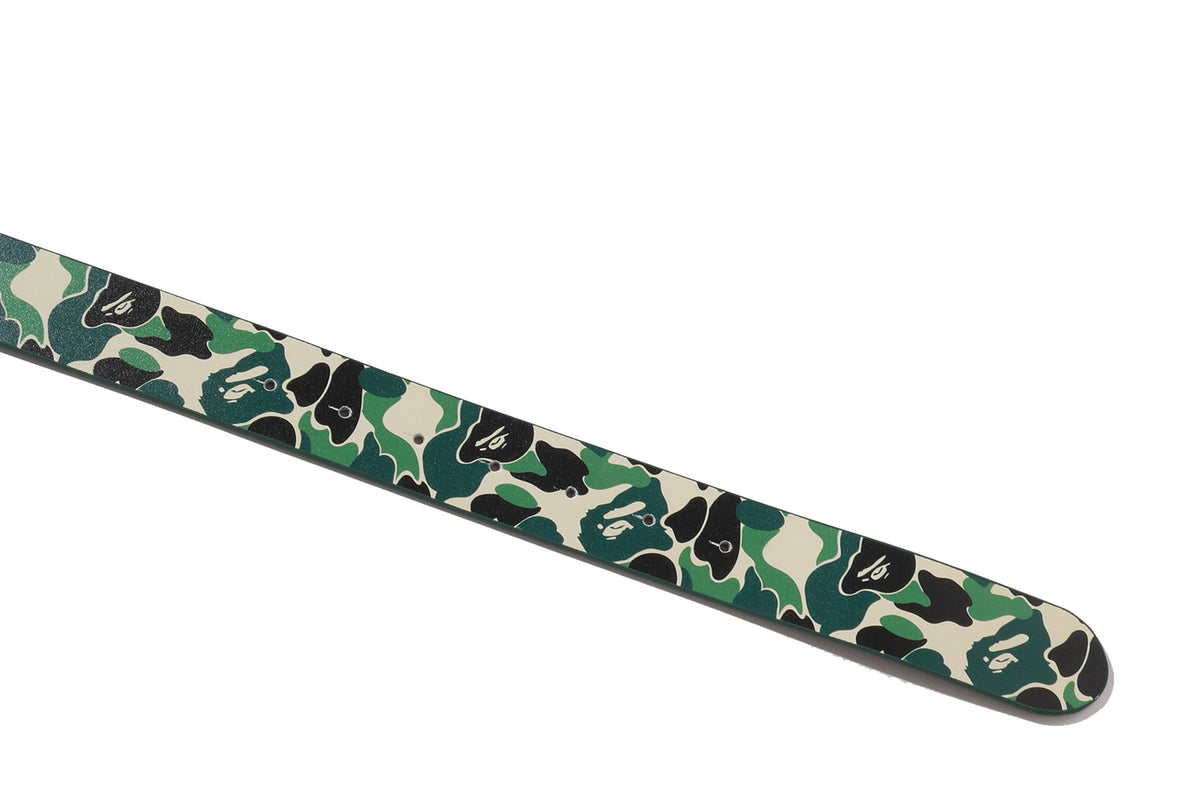 ABC CAMO BAPE LEATHER BELT