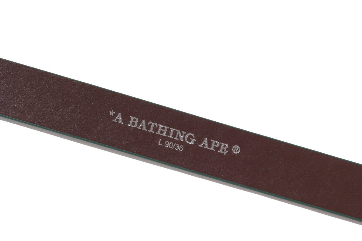 ABC CAMO BAPE LEATHER BELT