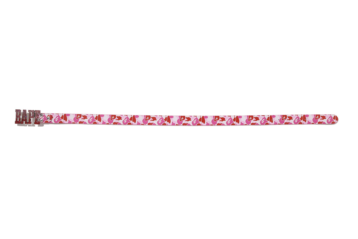 ABC CAMO BAPE LEATHER BELT