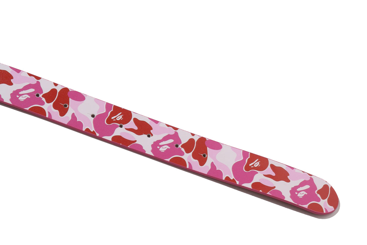 ABC CAMO BAPE LEATHER BELT