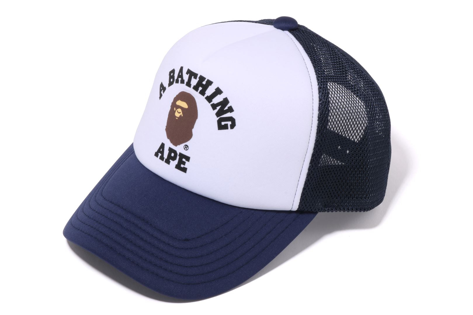 帽子 BAPE x BLACK EYE PATCH COLLEGE MESH CAP A BATHING APE® College Mesh Cap | Bape official website – uk.bape.com