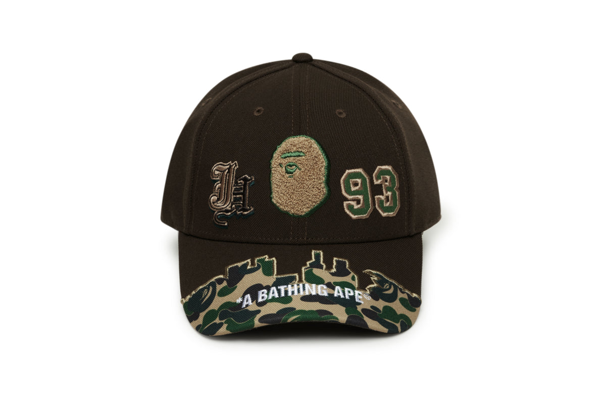 BAPE X JEFF HAMILTON - ABC CAMO MULTI LOGO COTTON TWILL CAP