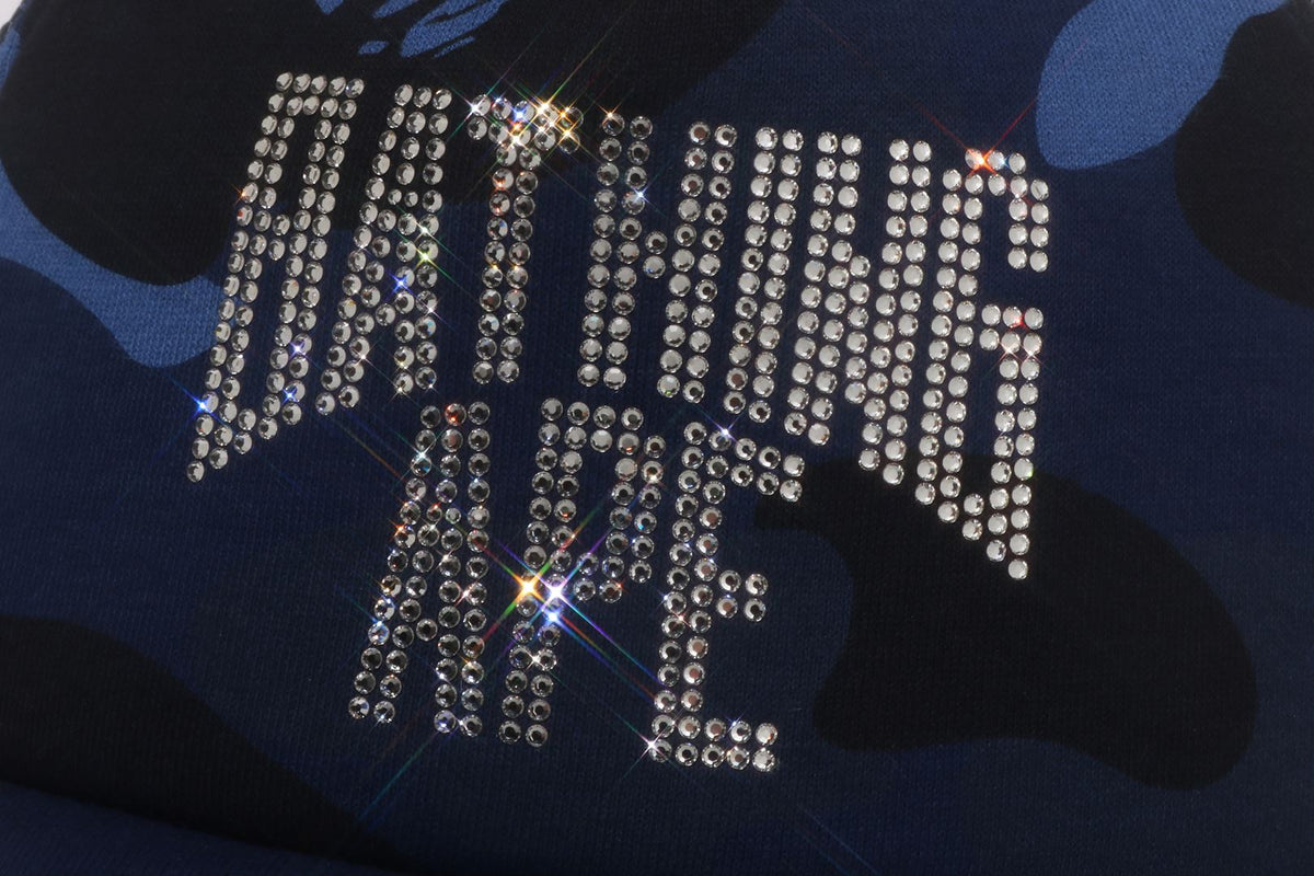 COLOR CAMO CRYSTAL BATHING APE LOGO MESH CAP