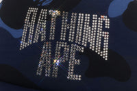 COLOR CAMO CRYSTAL BATHING APE LOGO MESH CAP