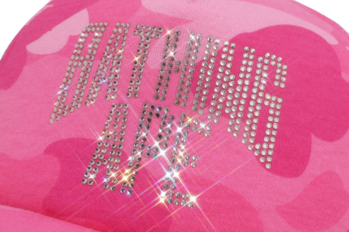 COLOR CAMO CRYSTAL BATHING APE LOGO MESH CAP