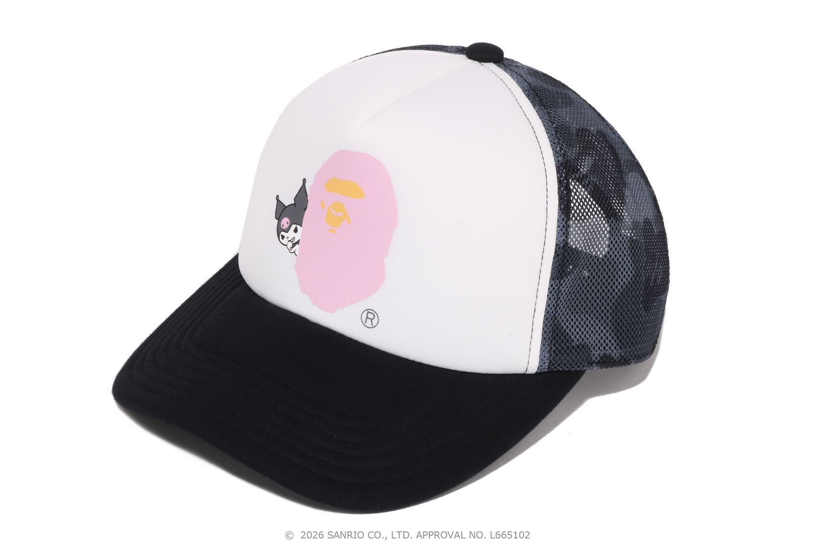 【 BAPE X KUROMI 】ABC CAMO MESH CAP A BATHING APE® BAPE X Kuromi Abc Camo Mesh Cap | Bape official