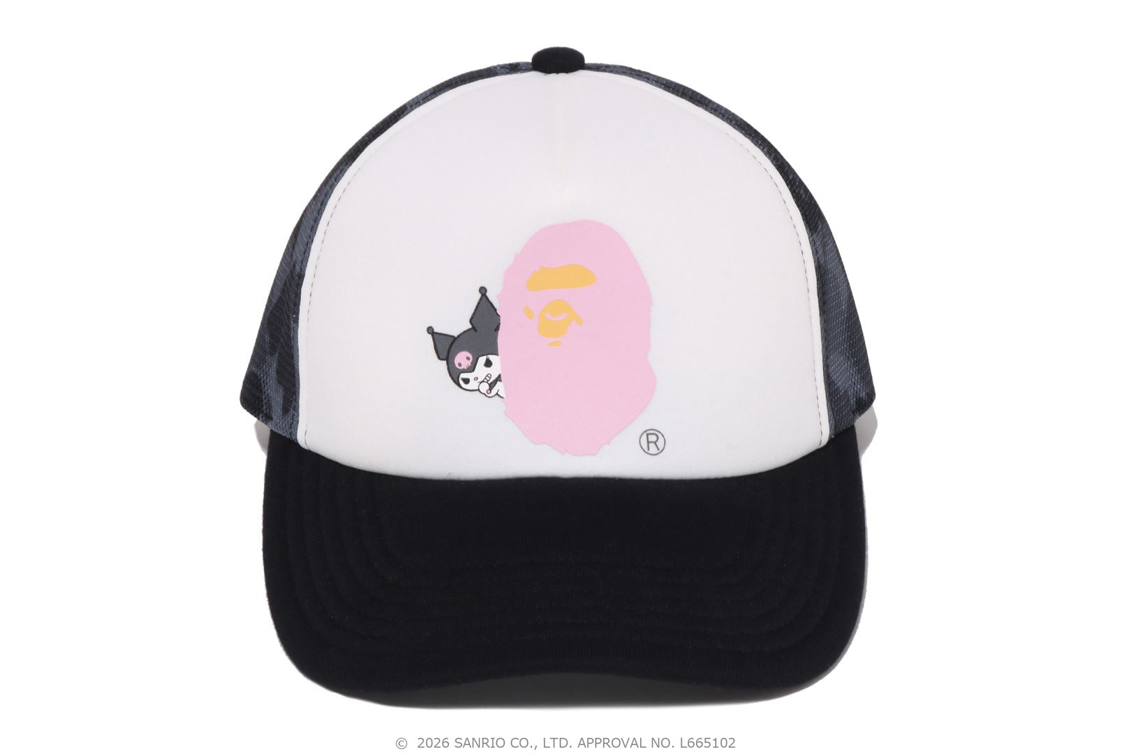 A BATHING APE® BAPE X Kuromi Abc Camo Mesh Cap | Bape official