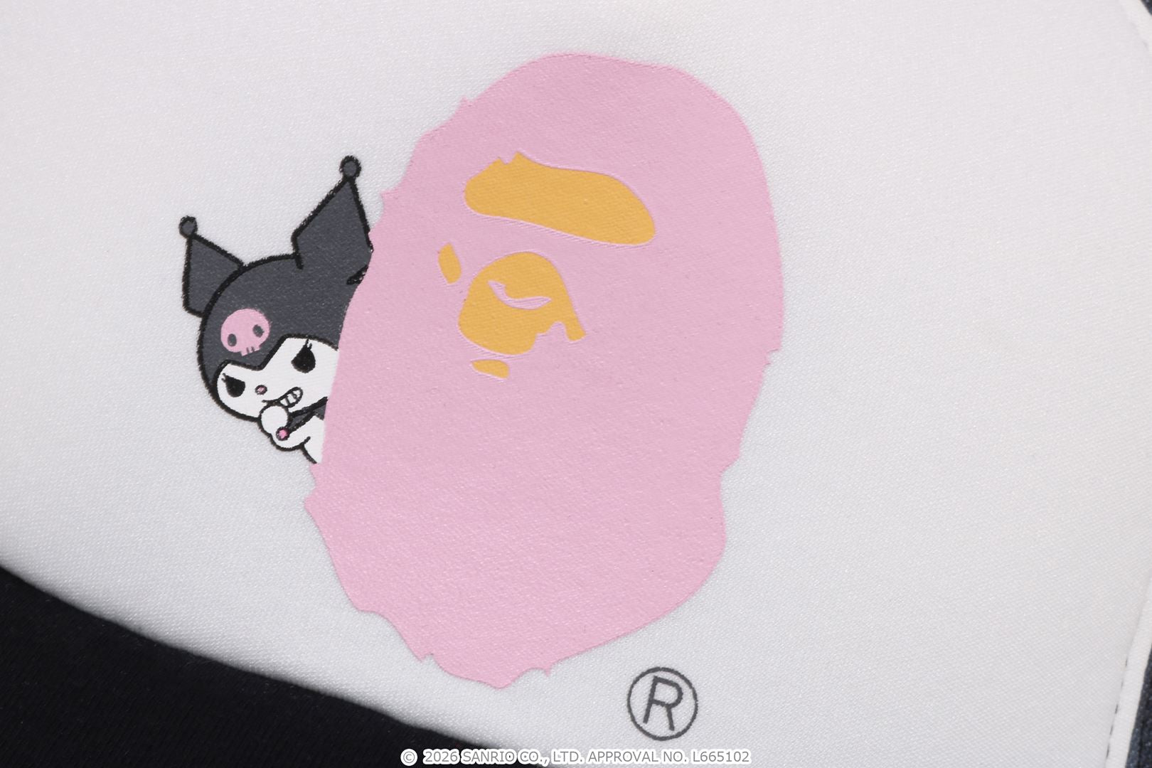 A BATHING APE® BAPE X Kuromi Abc Camo Mesh Cap | Bape official