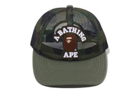 1ST CAMO COLLEGE EMBRODERY PATCHED MESH CAP