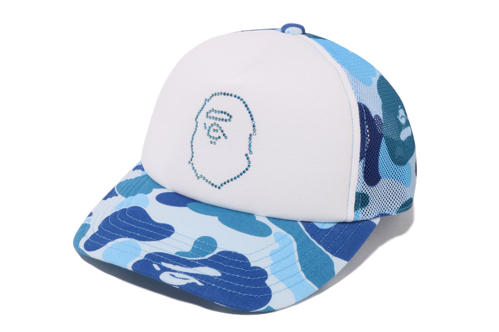 A BATHING APE® Abc Camo Crystal Stone Mesh Cap | Bape official