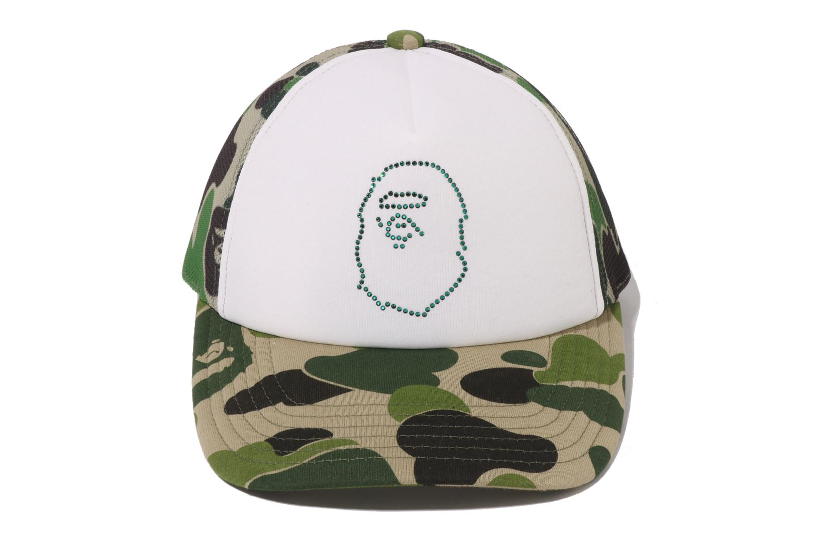 A BATHING APE® Abc Camo Crystal Stone Mesh Cap | Bape official