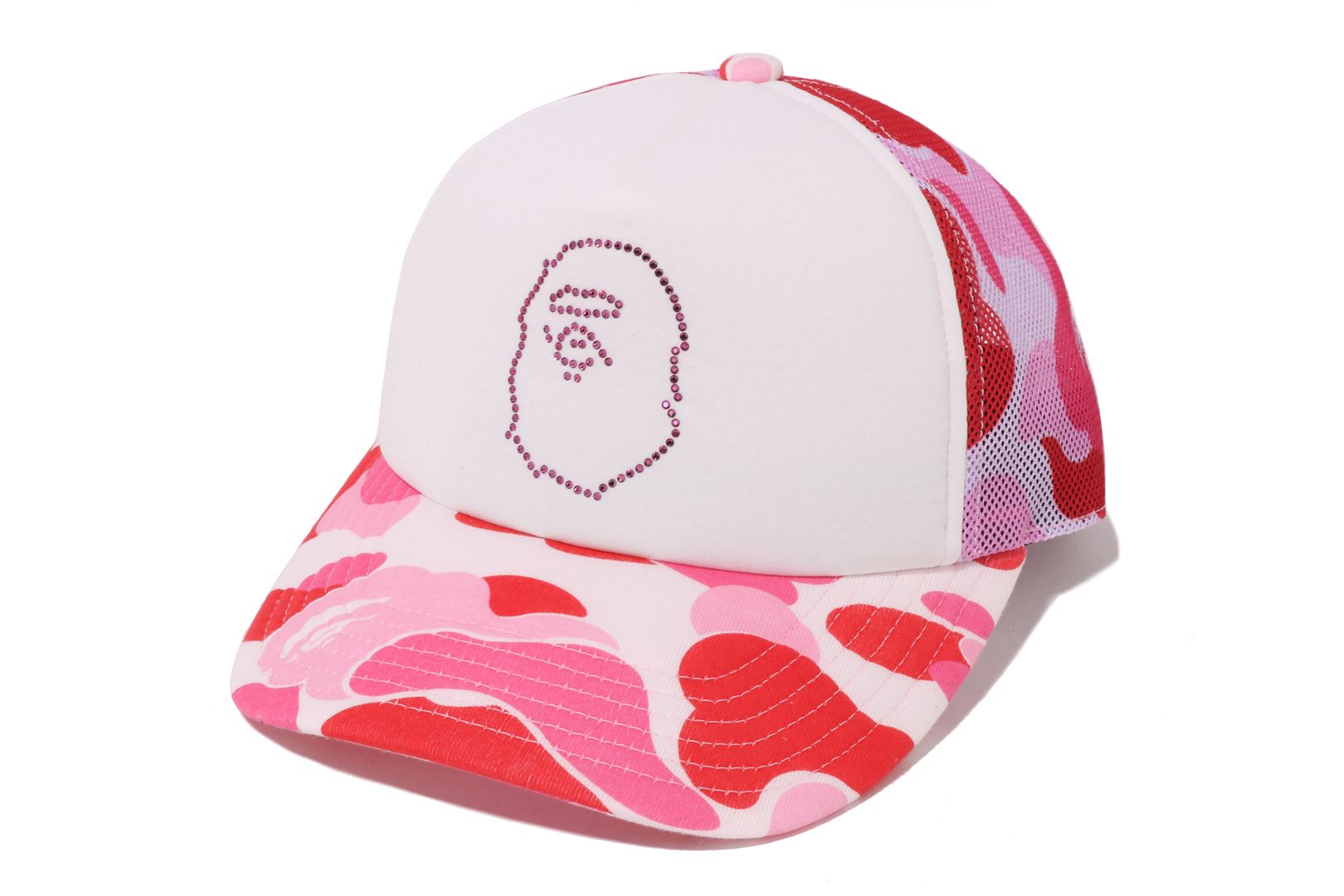 A BATHING APE® Abc Camo Crystal Stone Mesh Cap | Bape official