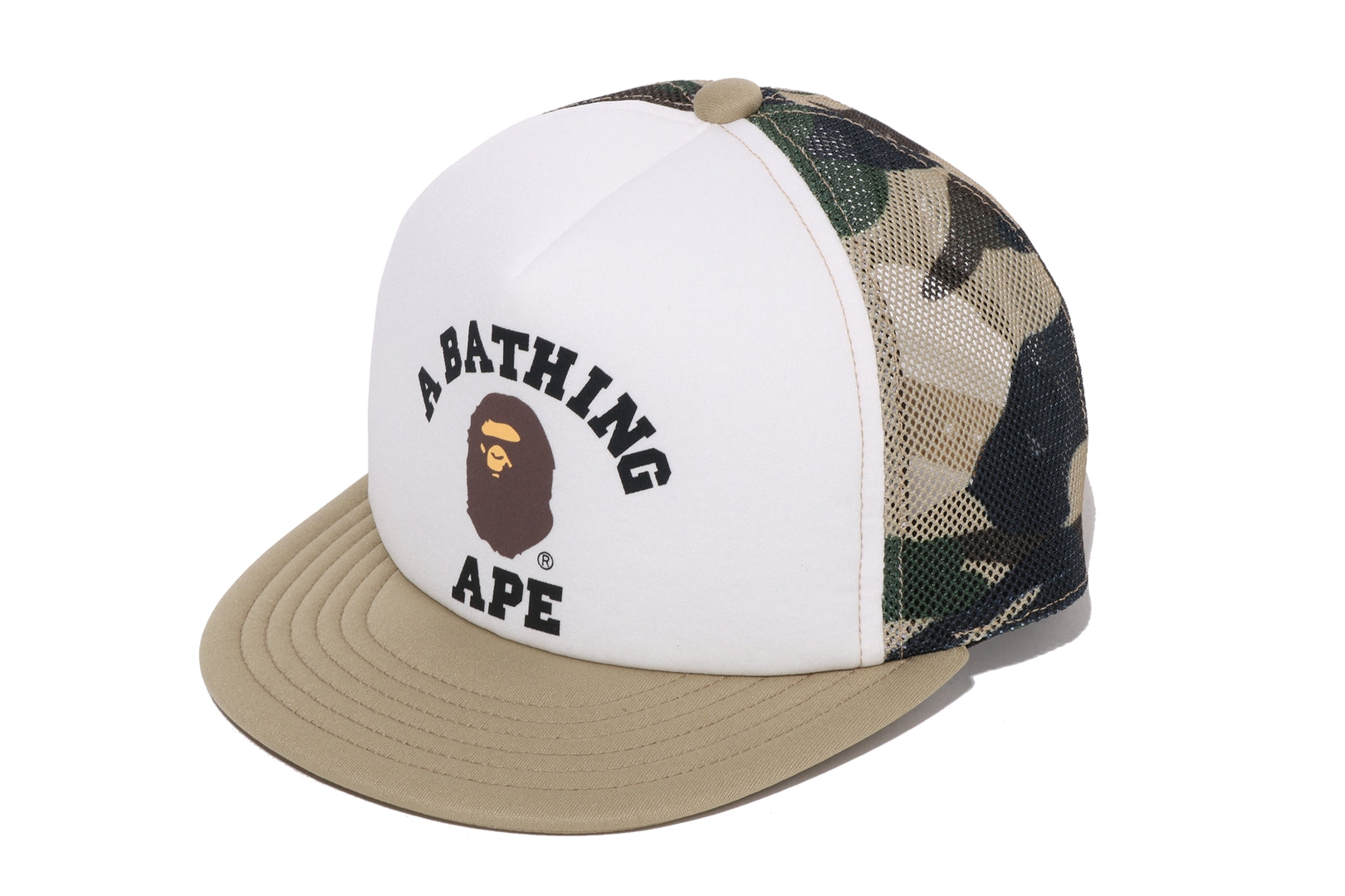 A BATHING APE® Kids 1st Camo College Mesh Cap | Bape official
