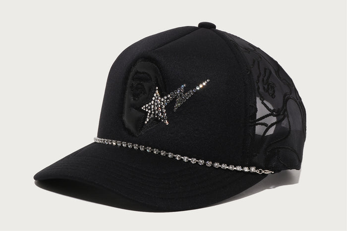 APE HEAD CRYSTAL  MESH CAP