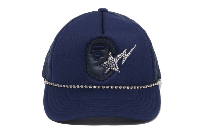 APE HEAD CRYSTAL  MESH CAP