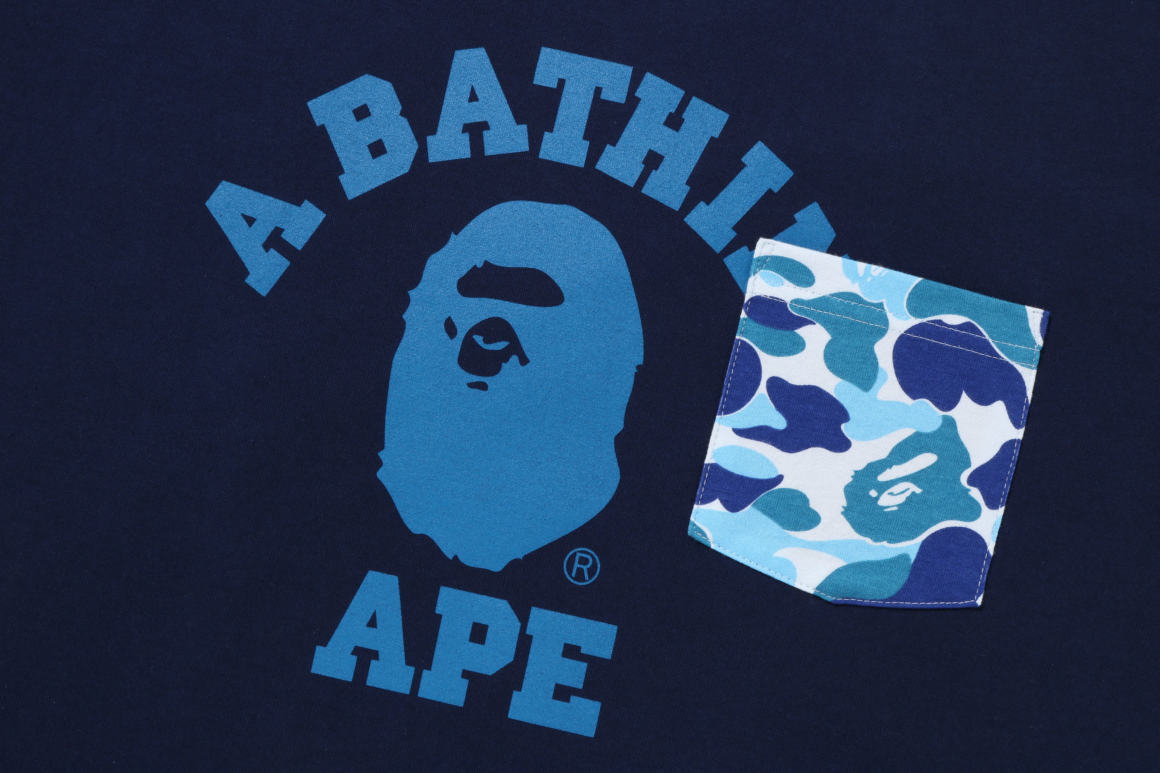 A BATHING APE® ABC Camo College Pocket Relaxed Tee | Bape official