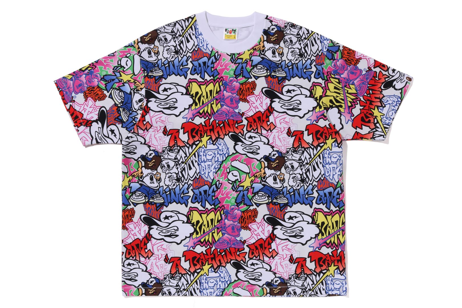 GRAFFITI PATTERN OVERSIZED TEE