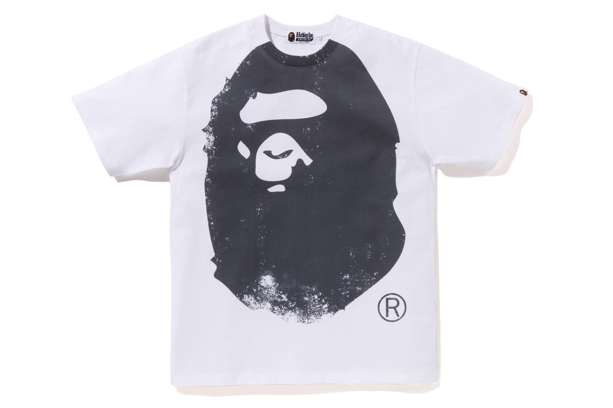 OVERPRINTED APE HEAD TEE