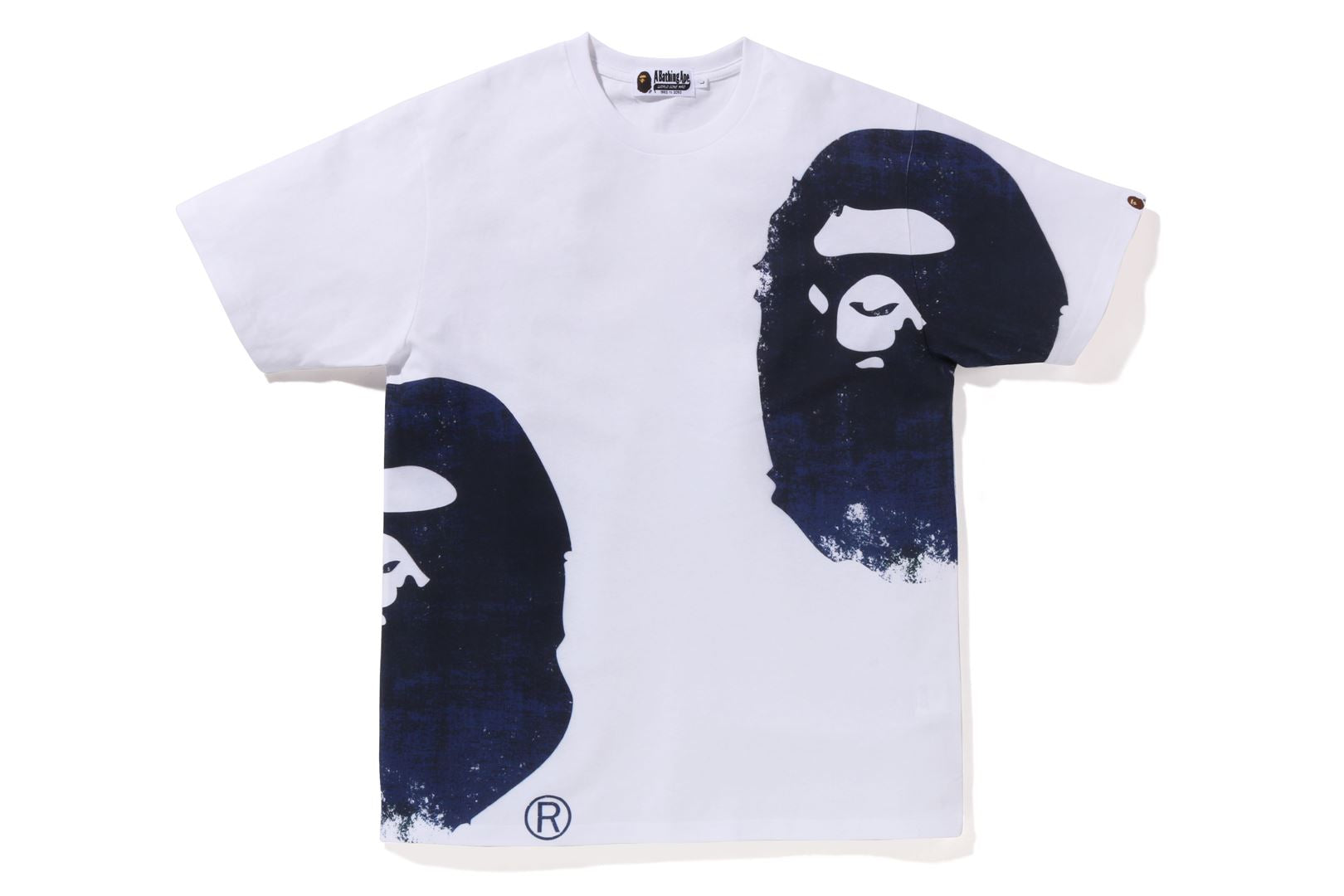 OVERPRINTED MULTI APE HEAD TEE – uk.bape.com