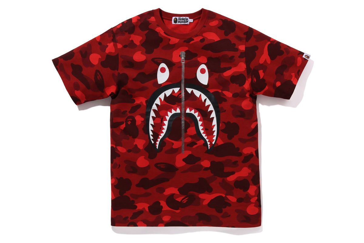 Bape Camo Shark Tee A Bathing Ape Men ABC Camo Shark Tee Black Blue