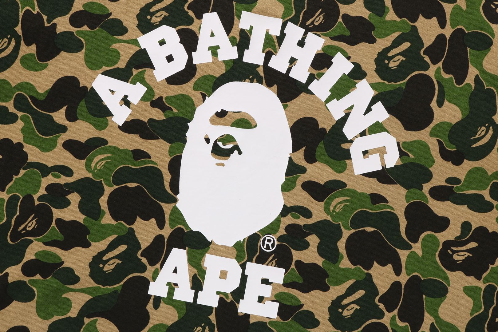 ABC CAMO COLLEGE TEE – uk.bape.com