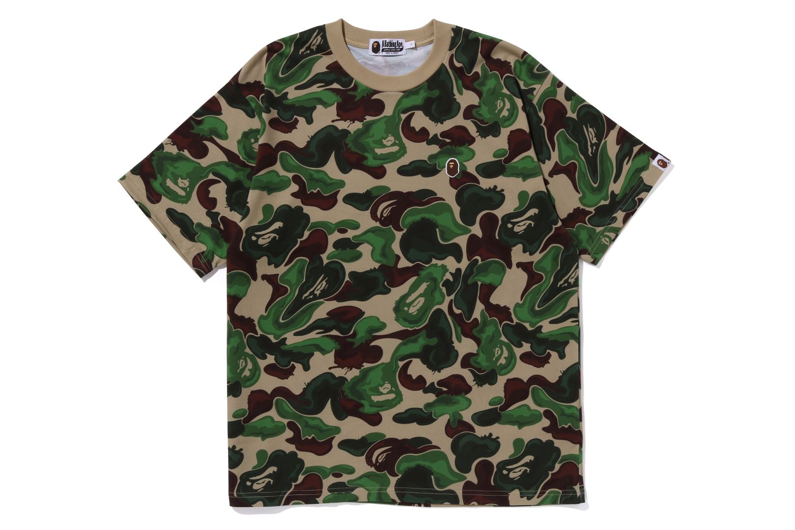 A bathing clearance ape camo shirt