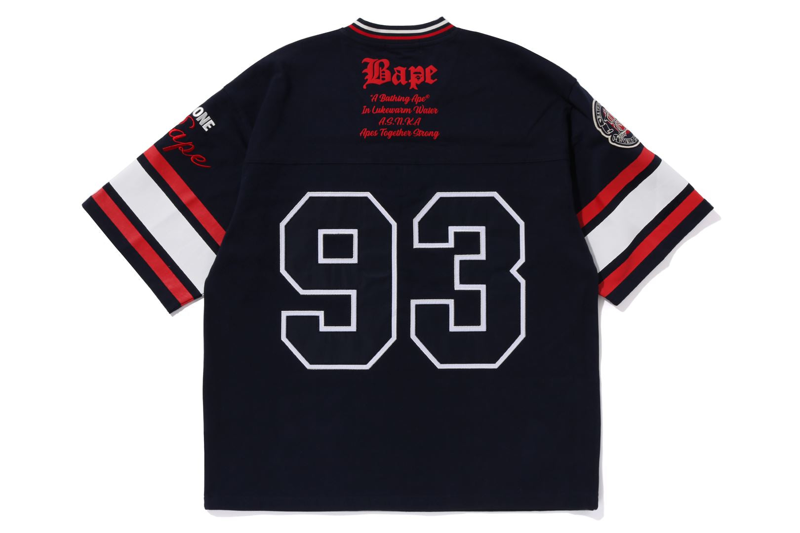 Bape football hot sale jersey