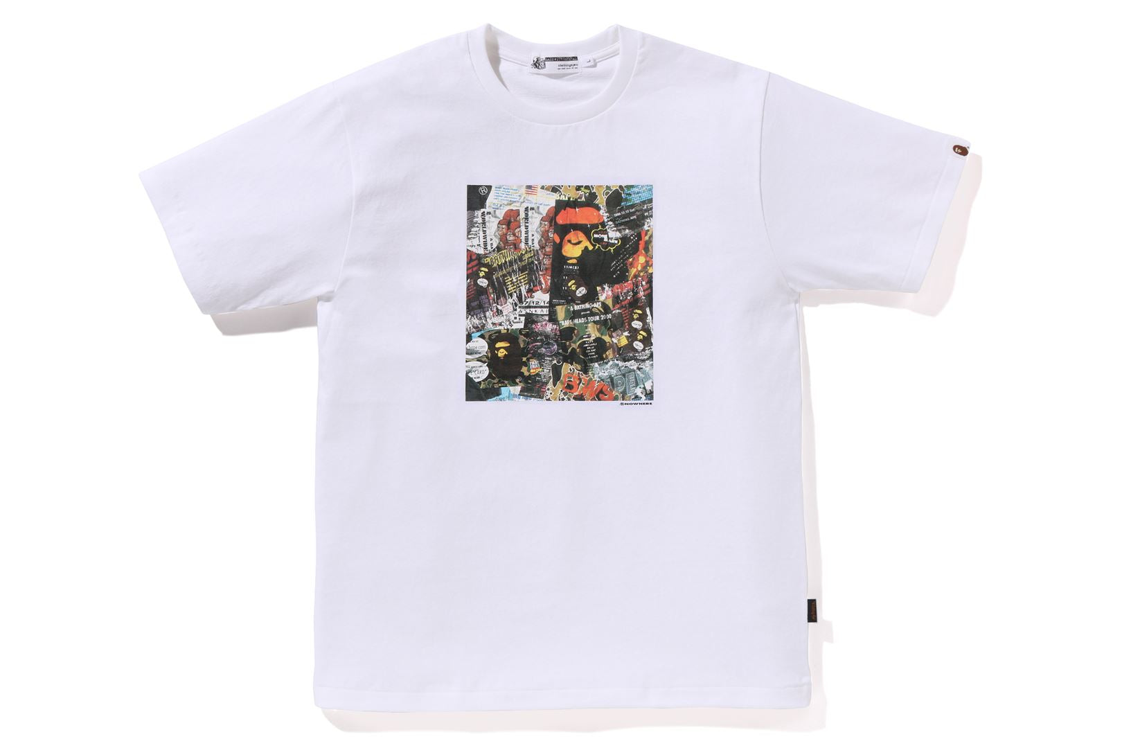 A BATHING APE® BAPE Flyer Pattern Print Tee | Bape official