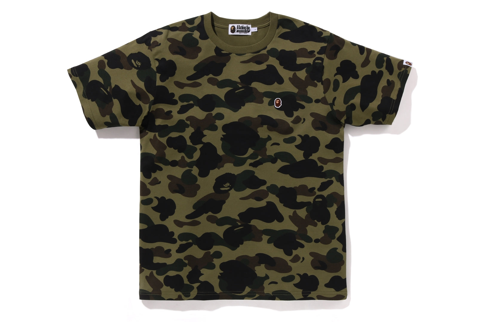 トップス A Bathing Ape 1ST CAMO ONE POINT POLO S 1st Camo One Point Polo Shirt - Green – Supply Store