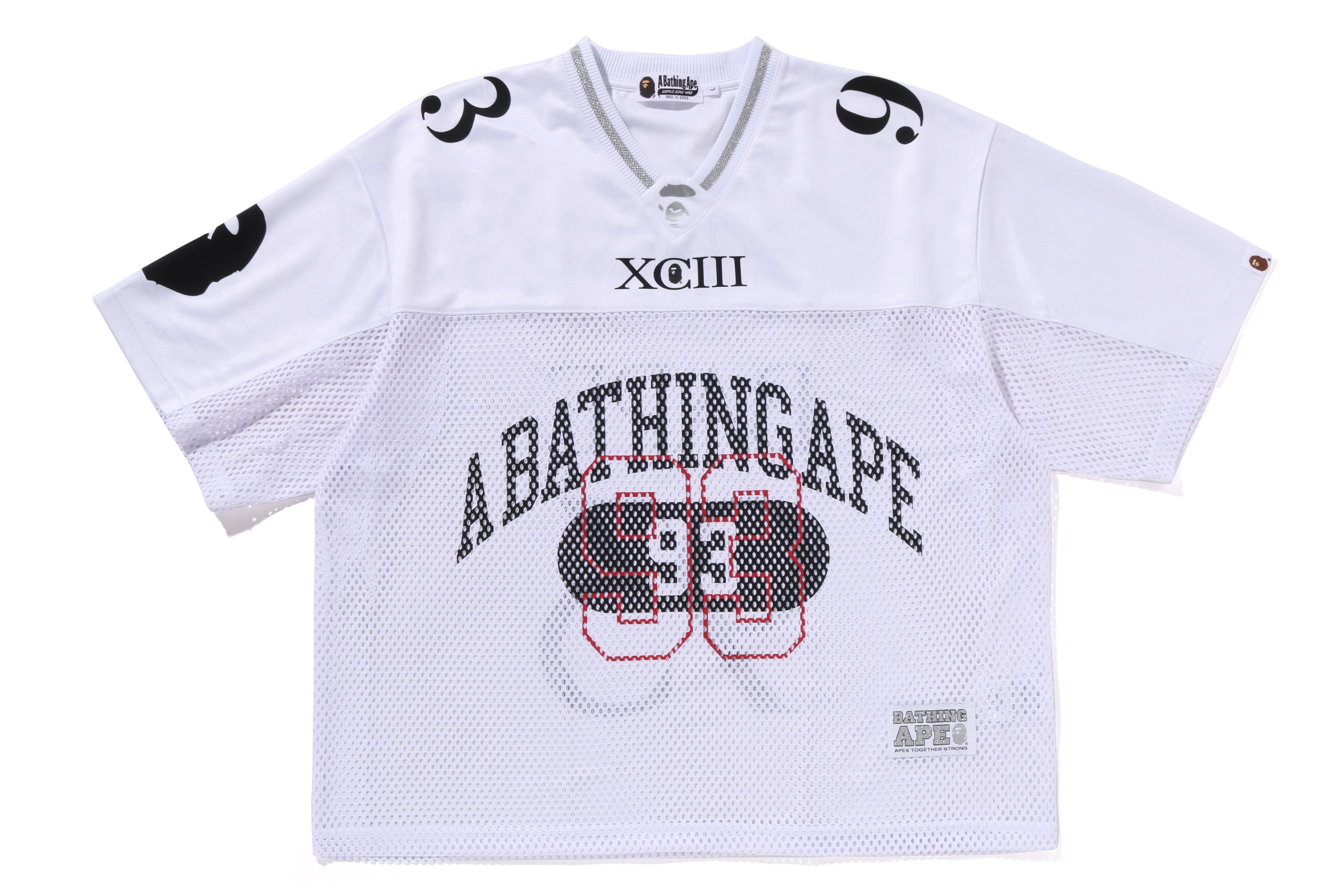 A BATHING APE® Line Camo Multi Logo Relaxed Fit Football Jersey
