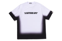 SPRAY PRINT BATHING APE LOGO RELAXED FIT TEE MENS