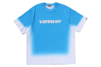 SPRAY PRINT BATHING APE LOGO RELAXED FIT TEE MENS
