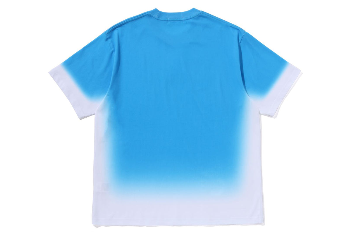SPRAY PRINT BATHING APE LOGO RELAXED FIT TEE MENS