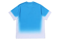 SPRAY PRINT BATHING APE LOGO RELAXED FIT TEE MENS