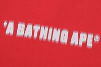 SPRAY PRINT BATHING APE LOGO RELAXED FIT TEE MENS