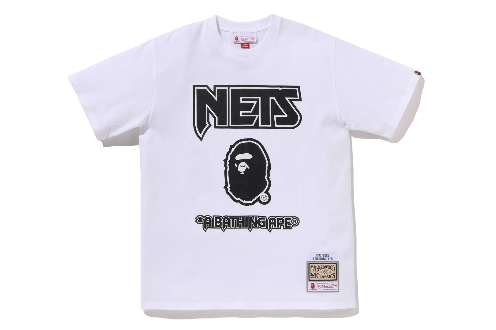 A BATHING APE® BAPE X M&N NBA - New Jersey Nets Tee | Bape
