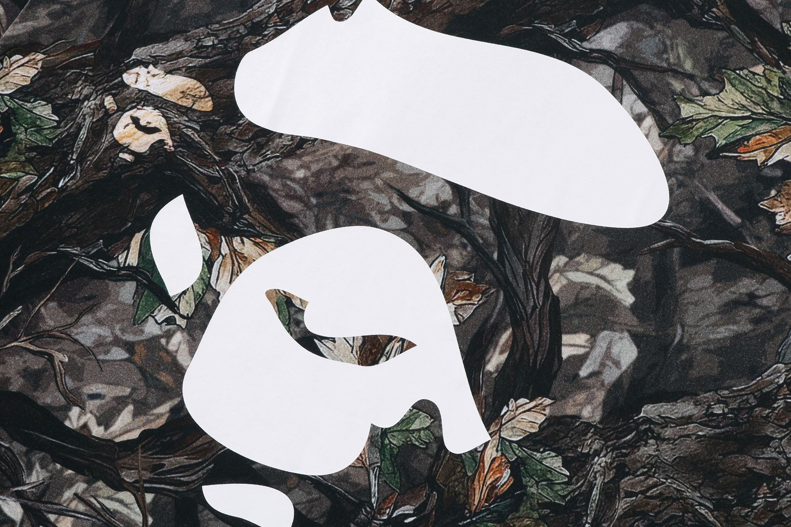 A BATHING APE® Tree Edge Camo Ape Face Relaxed Fit Tee | Bape