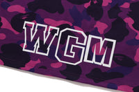 BAPE MENS COTTON COLOR CAMO SHARK T-SHIRT