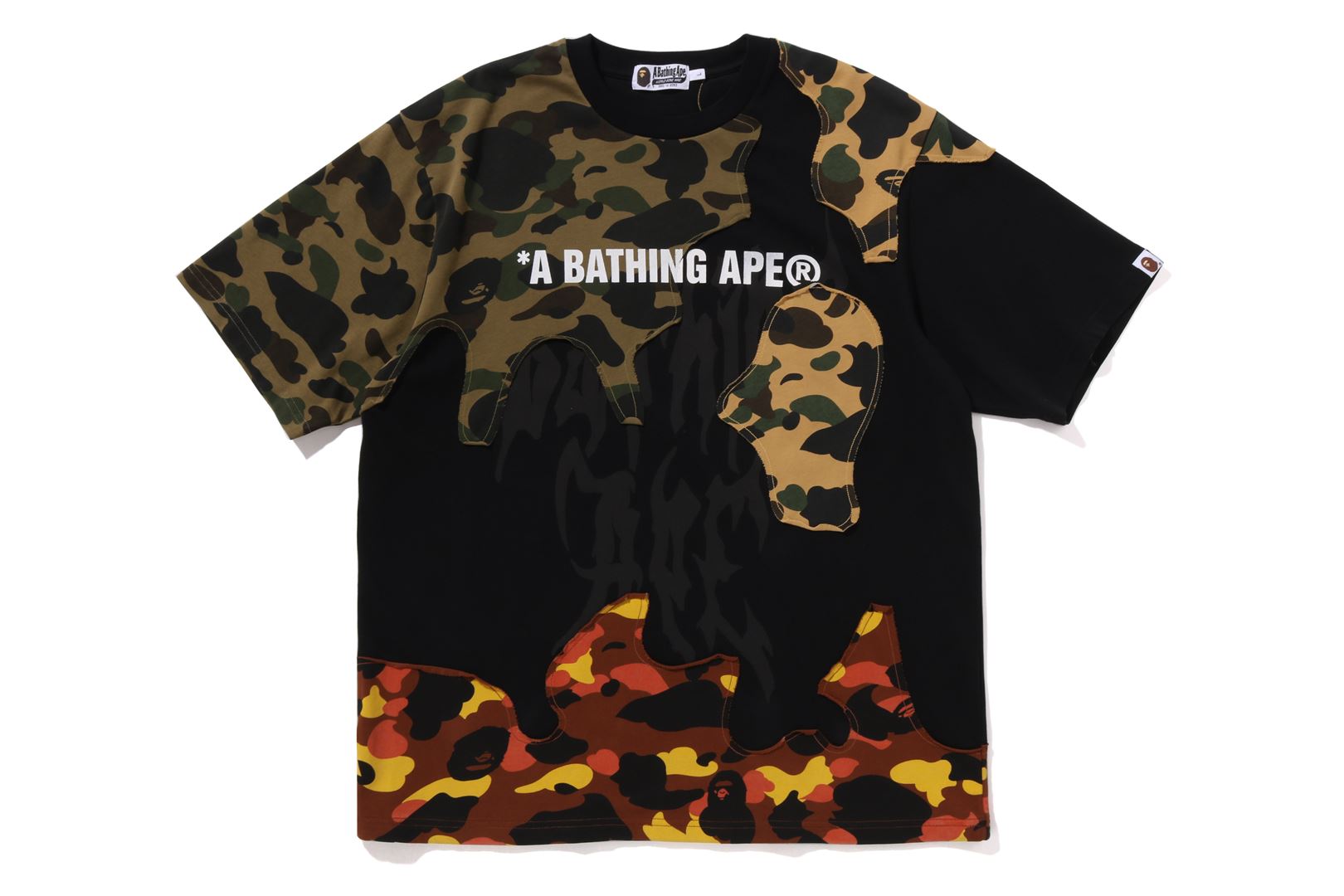 本日削除します。A BATHING APE 1ST CAMO SETUP A BATHING APE® 1st Camo Upcycled Logo Relaxed Fit Tee | Bape
