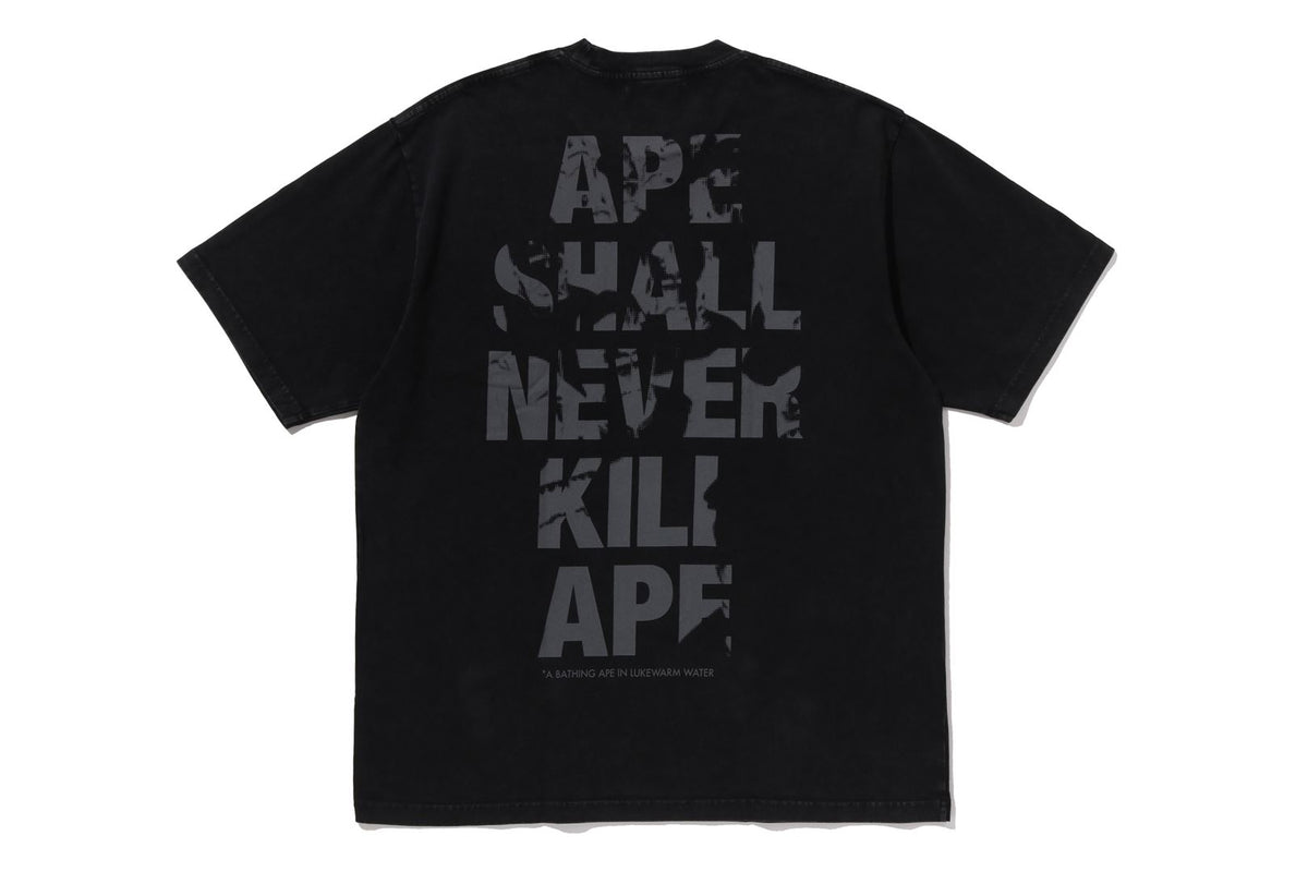 APE HEAD HEAVY WASHED RELAXED FIT TEE